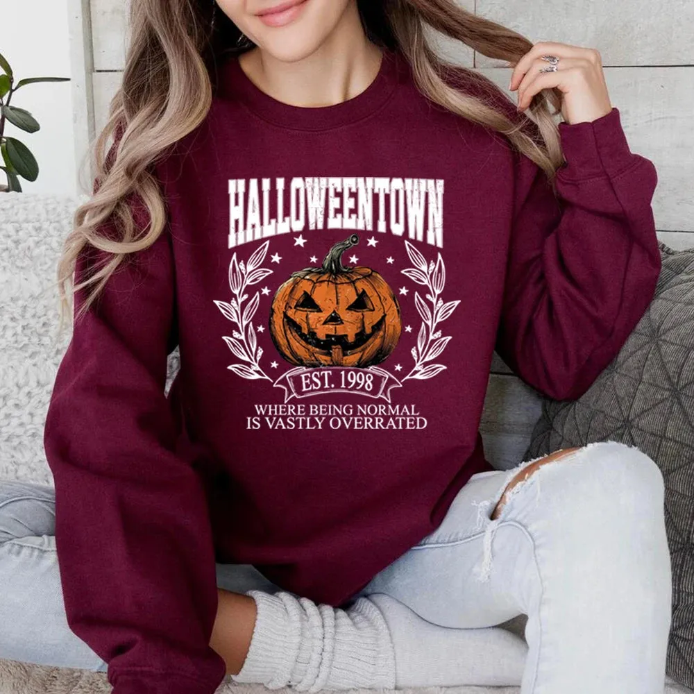 'Halloweentown' Retro Pumpkin Sweater