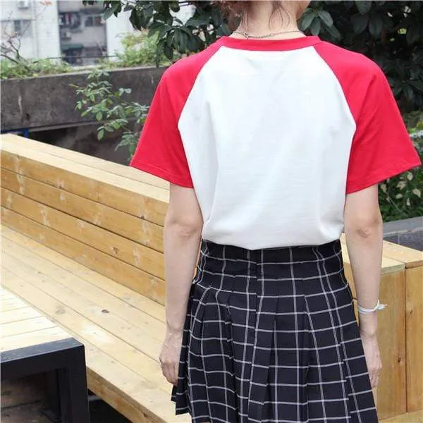 Harajuku Candy Color Basic T-shirt