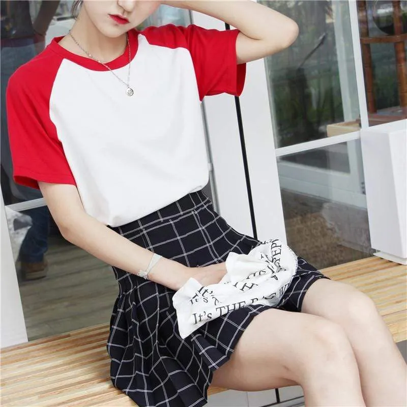 Harajuku Candy Color Basic T-shirt