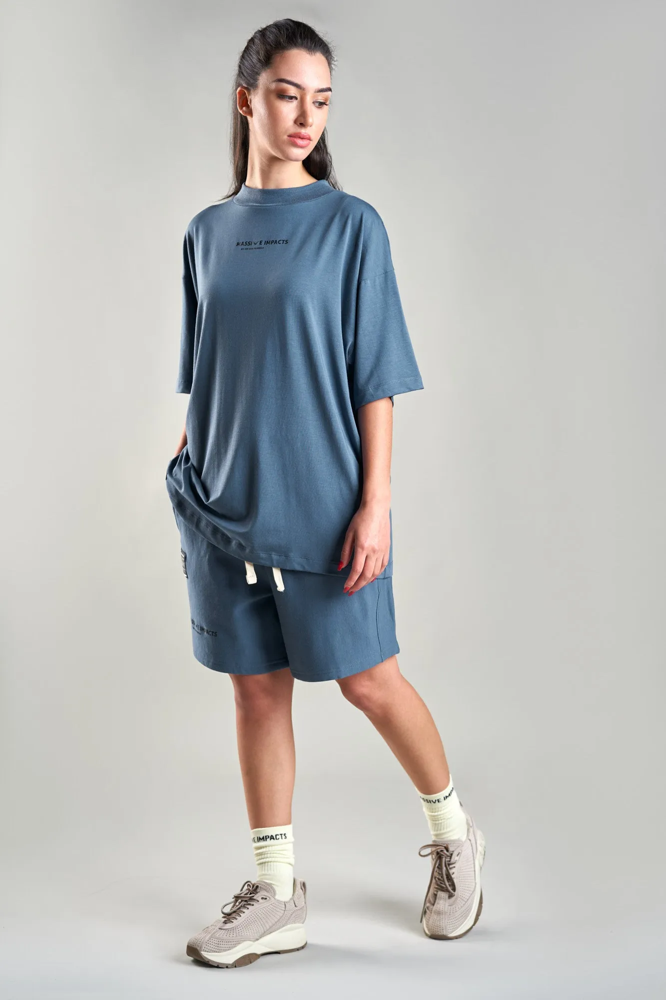 J010MI Organic Cotton & Bamboo Drawstring Shorts