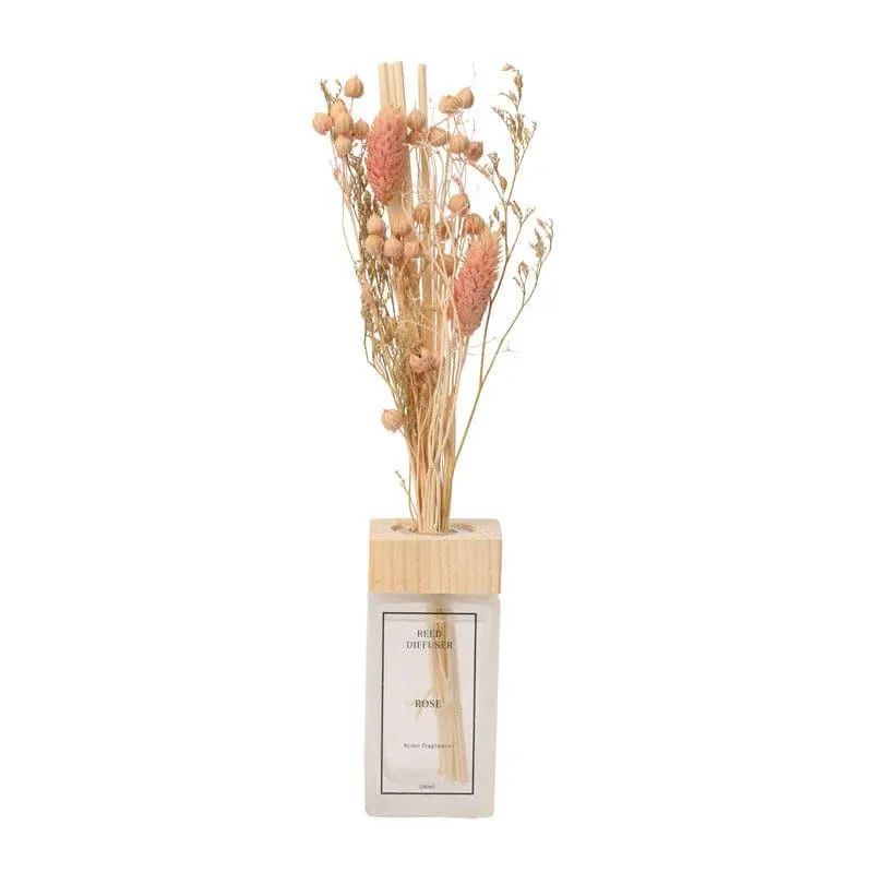 Kalmia Vase With Dry Flowers - Pink