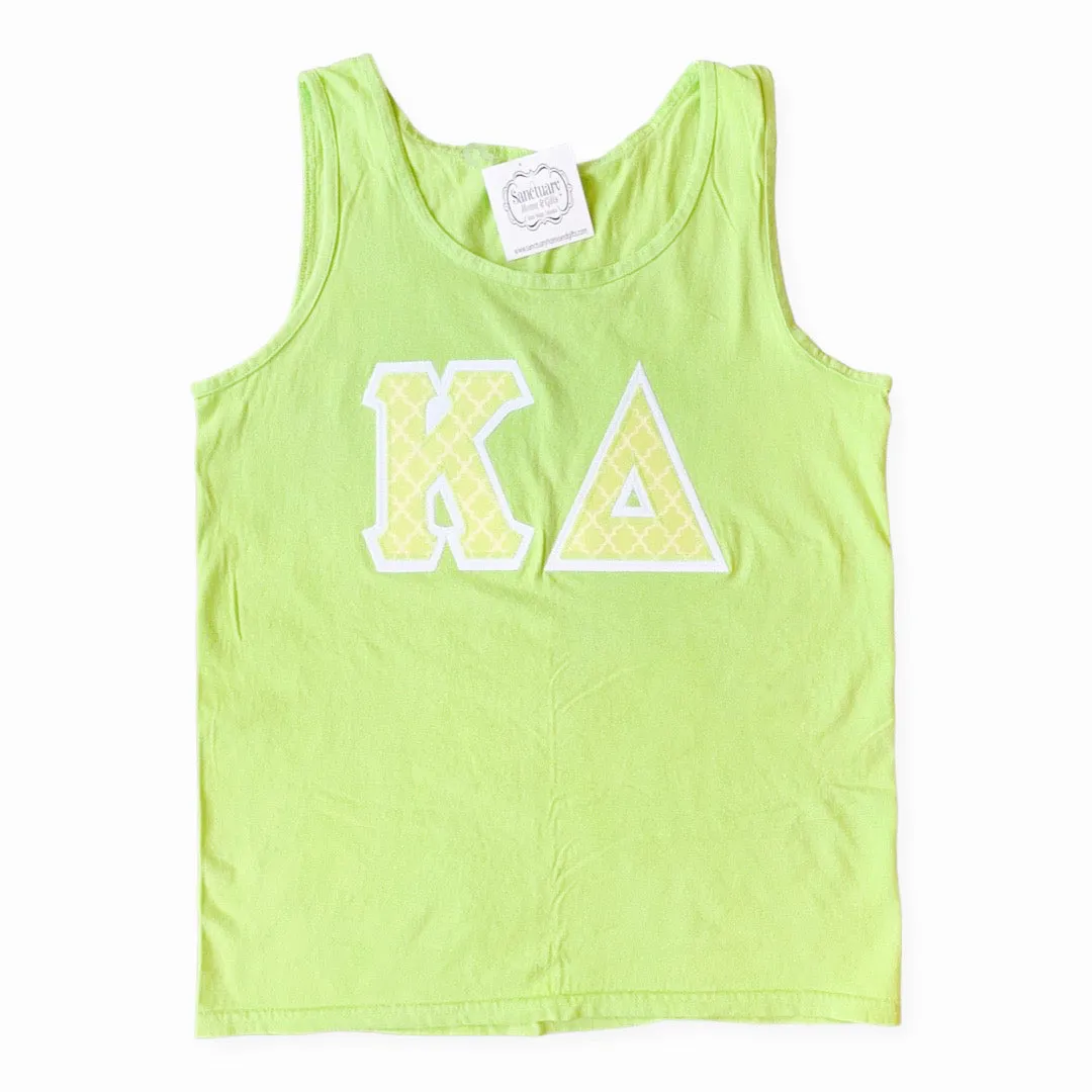 KAPPA DELTA DOUBLE APPLIQUE TANK