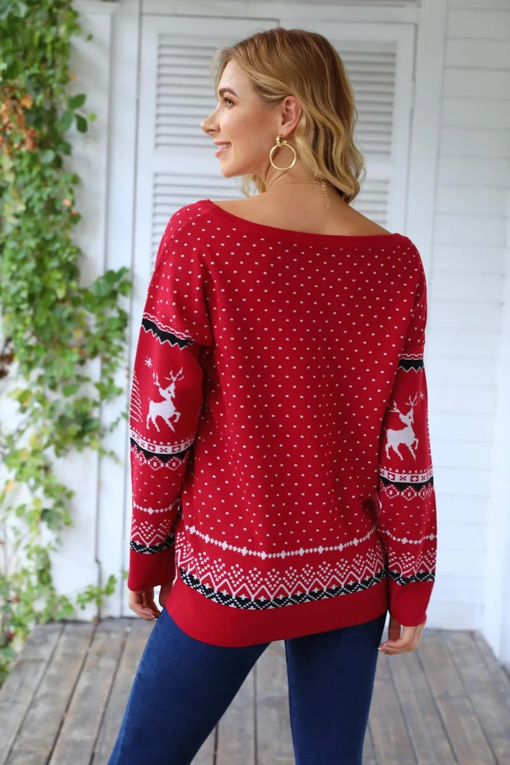 LILBETTER Women's Long Sleeve Crew Neck Trendy Casual Knitted Pullover Sweater
