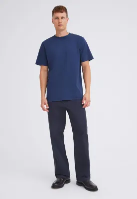 Mills Cotton Tee - Skipper Blue