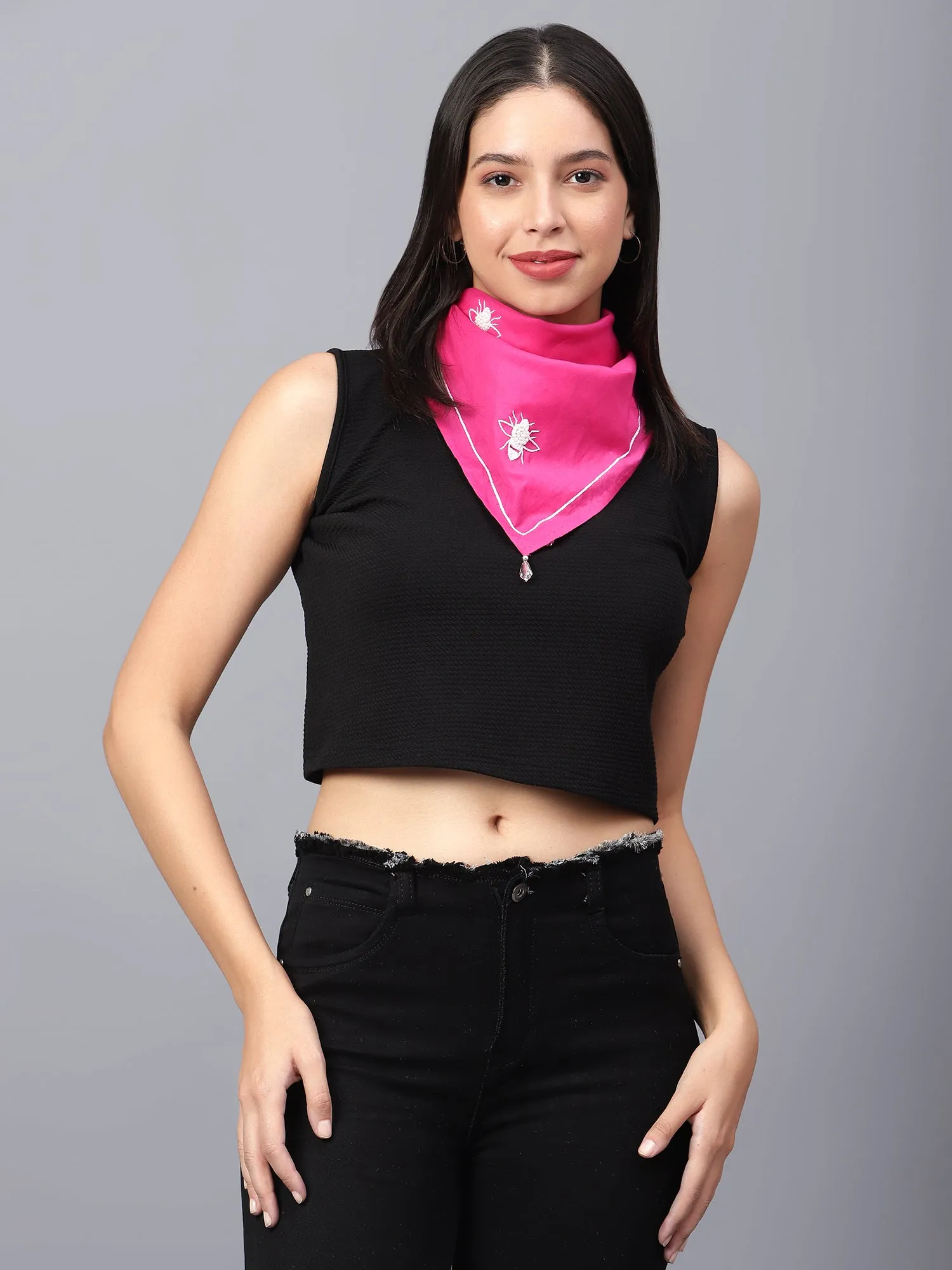 Pink cotton scarf an ideal Hair Scarf