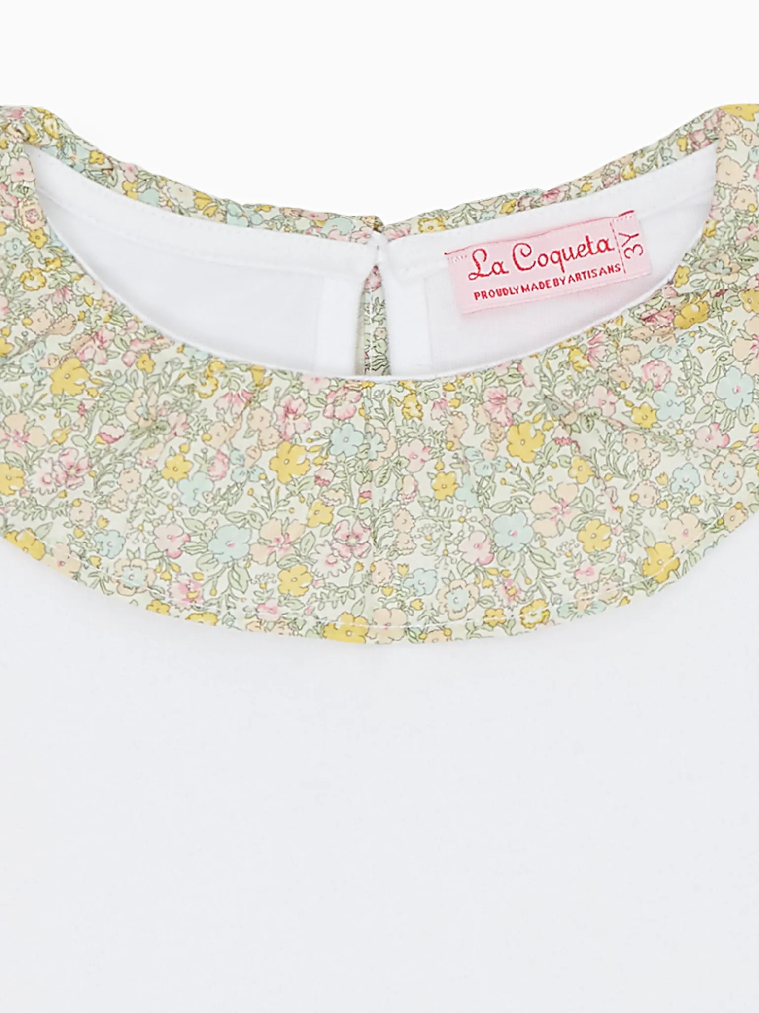 Pink Floral Savana Cotton Baby Girl Top