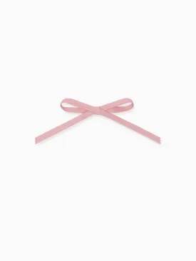 Pink Long Bow Girl Clip