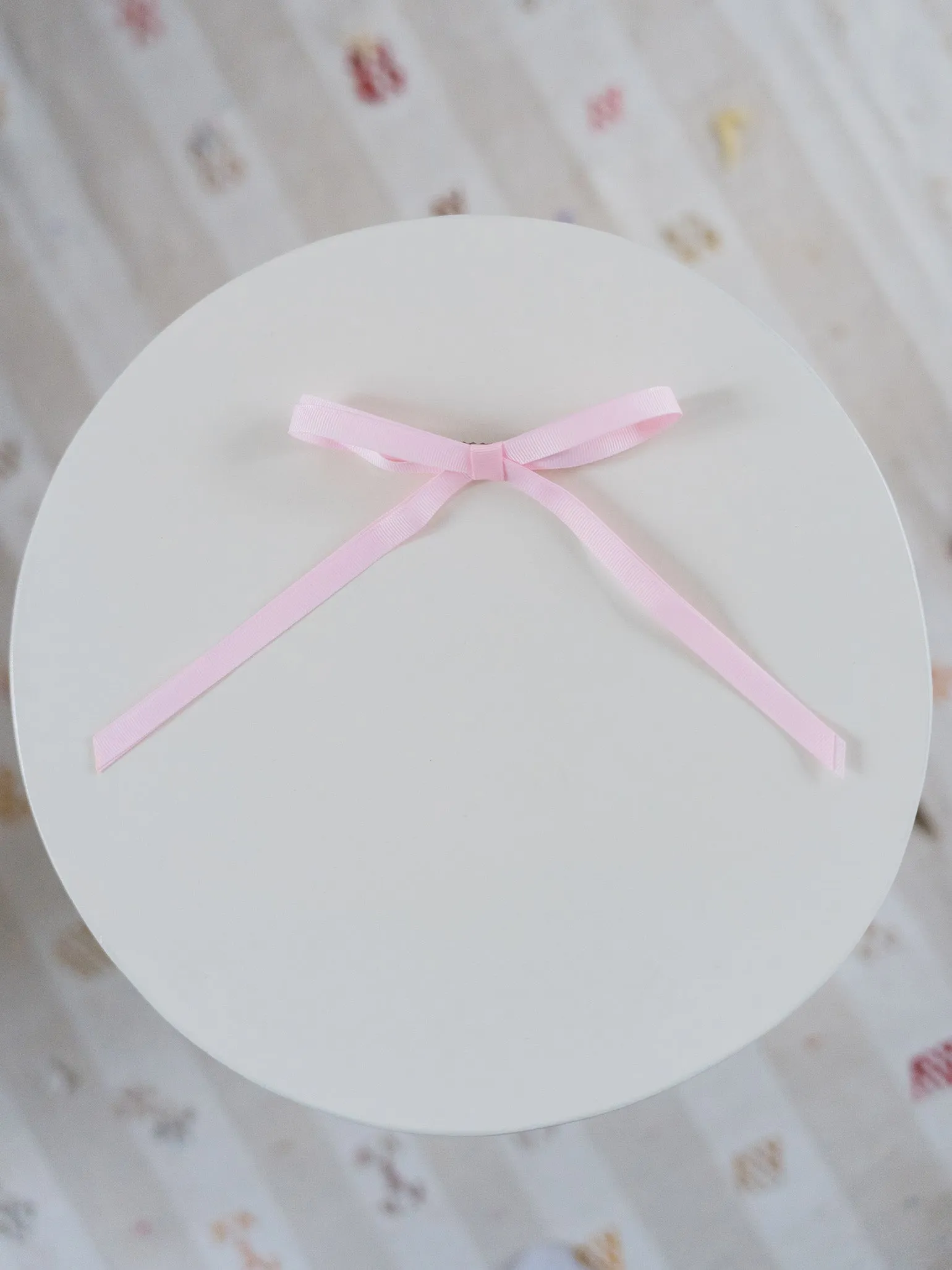 Pink Long Bow Girl Clip