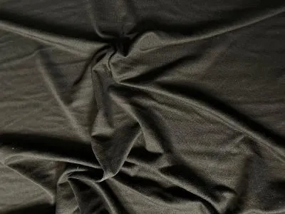 Poly Rayon Jersey - Jet Black