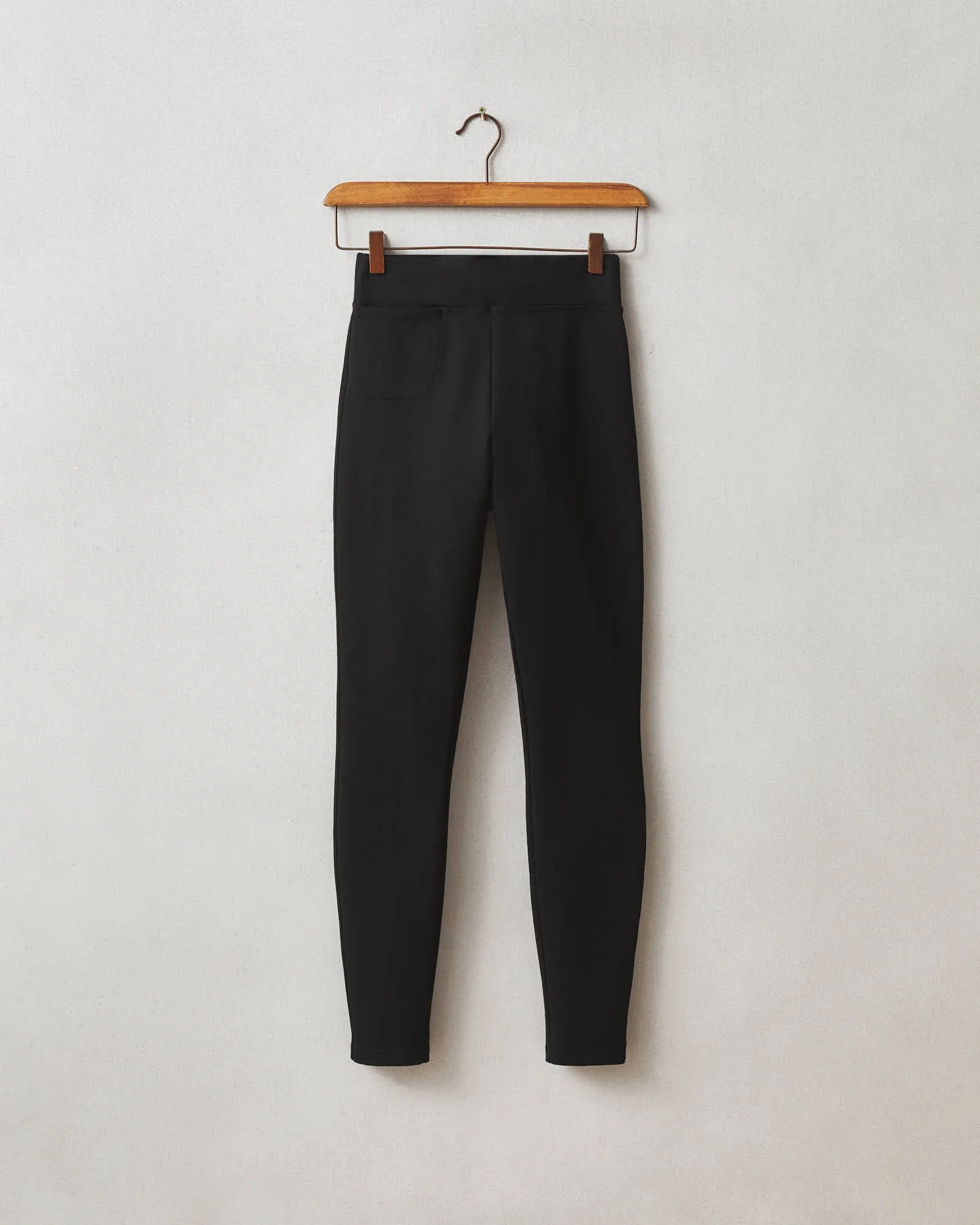 Ponte Slim Pant High Rise - Super Black