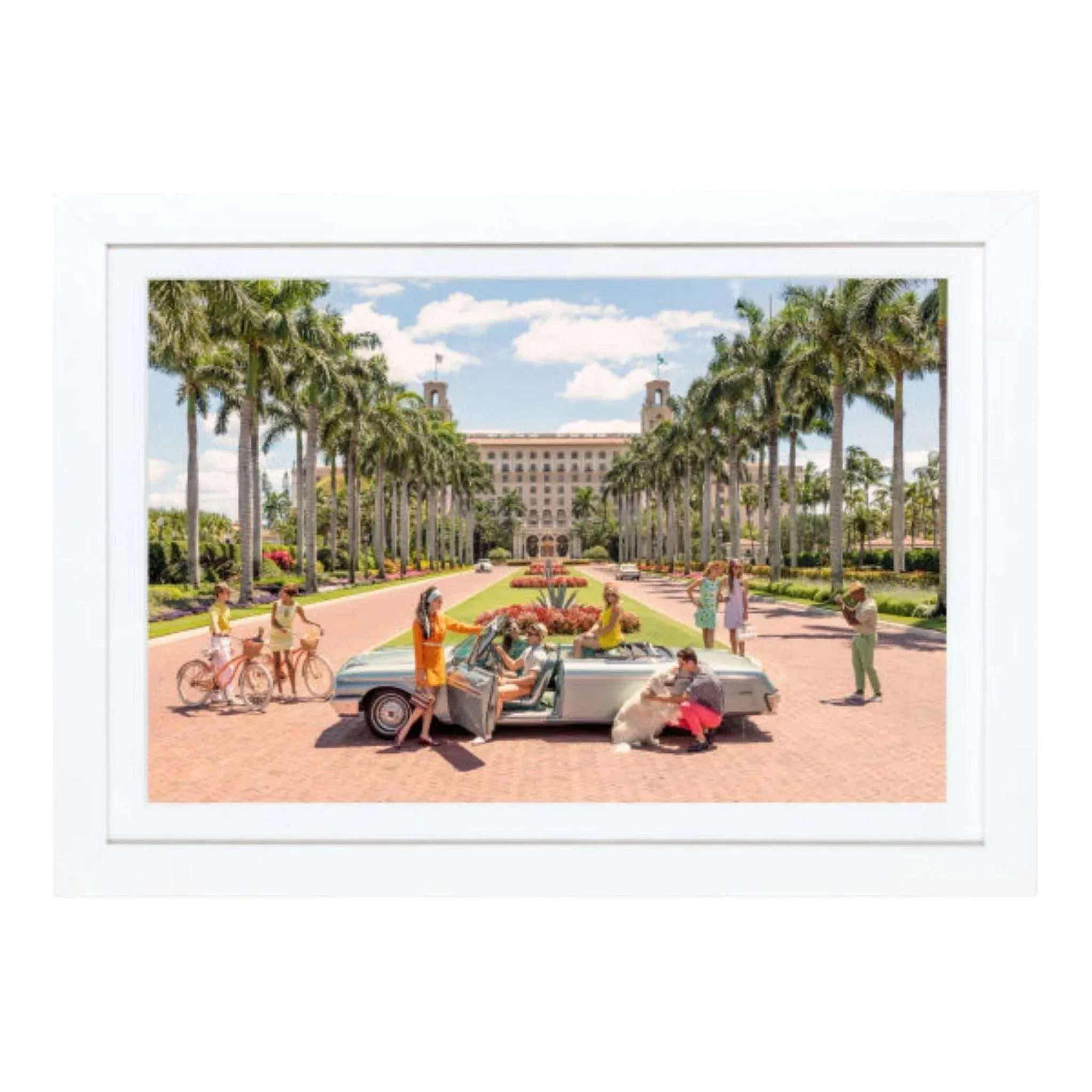 "The Breakers Palm Beach" Mini Framed Print by Gray Malin