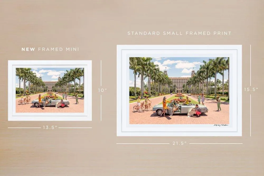 "The Breakers Palm Beach" Mini Framed Print by Gray Malin
