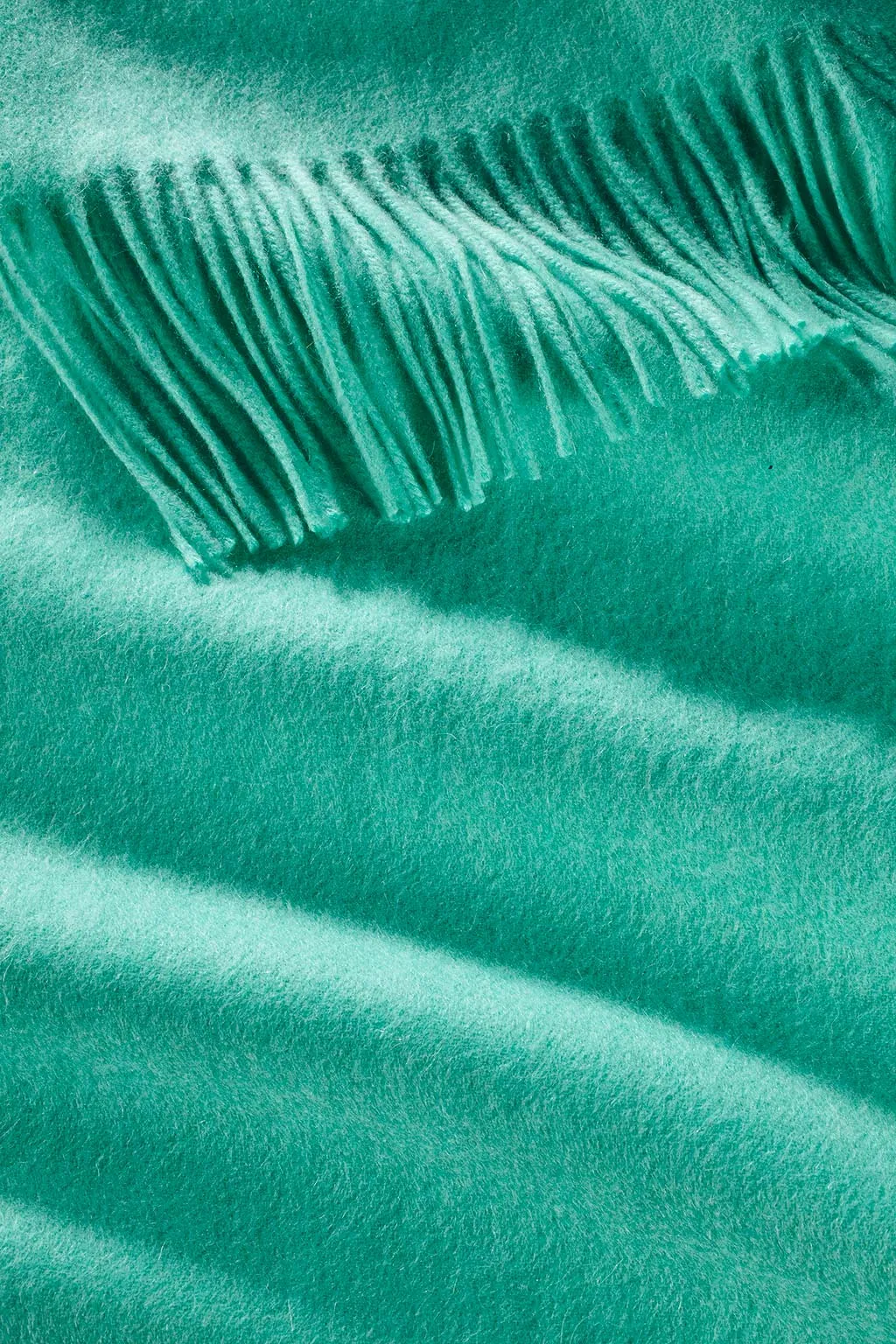 Ripple Finish Scarf - Aqua