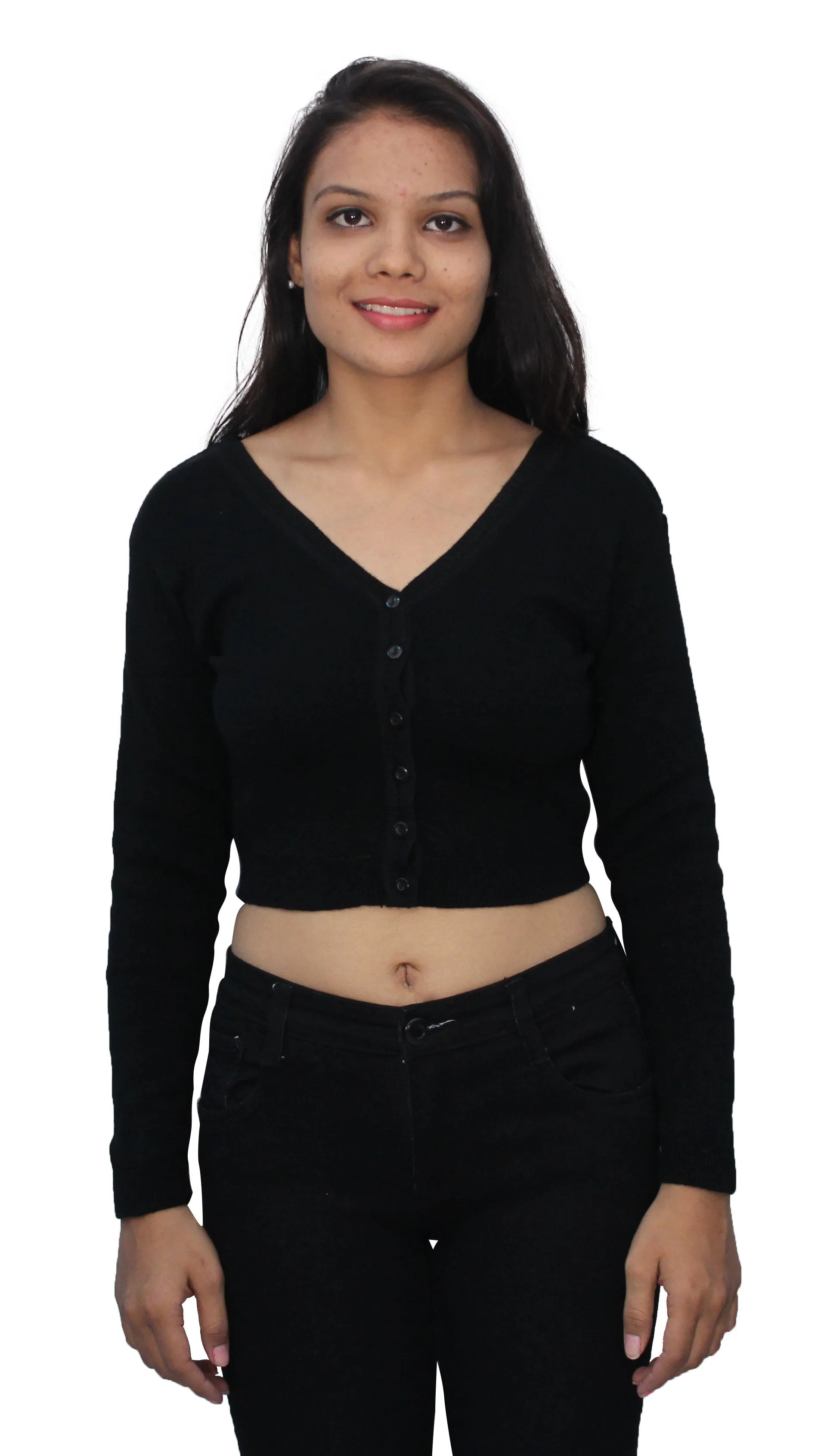 Romano nx Long Sleeve Wool Warm Winter Saree Blouse for Women