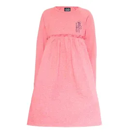 Roze meisjesjurk met borduursel