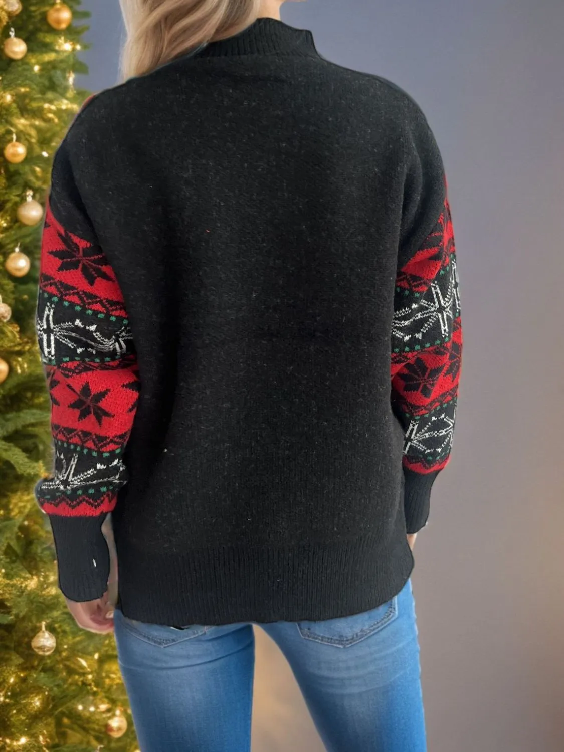 Santa Christmas Sweater Womens Fashion Holiday Clothing Ugly Christmas Sweater Unisex Sweatshirt KESLEY