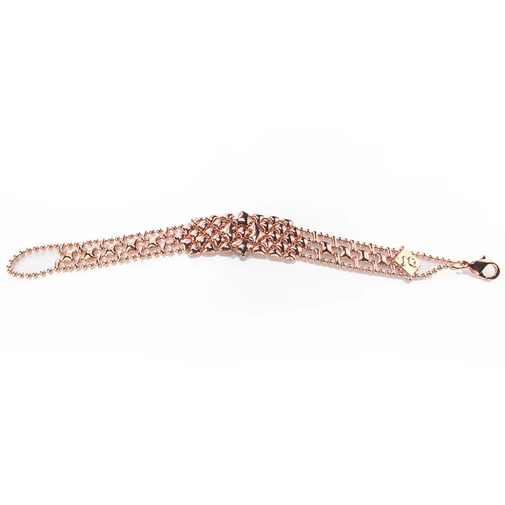 SG Liquid Metal MINI-C-RG Rose Gold Finish Bracelet by Sergio Gutierrez