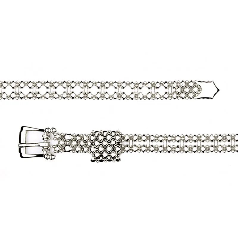 SG Liquid Metal MINIBELT2-N Chrome Finish Belt by Sergio Gutierrez