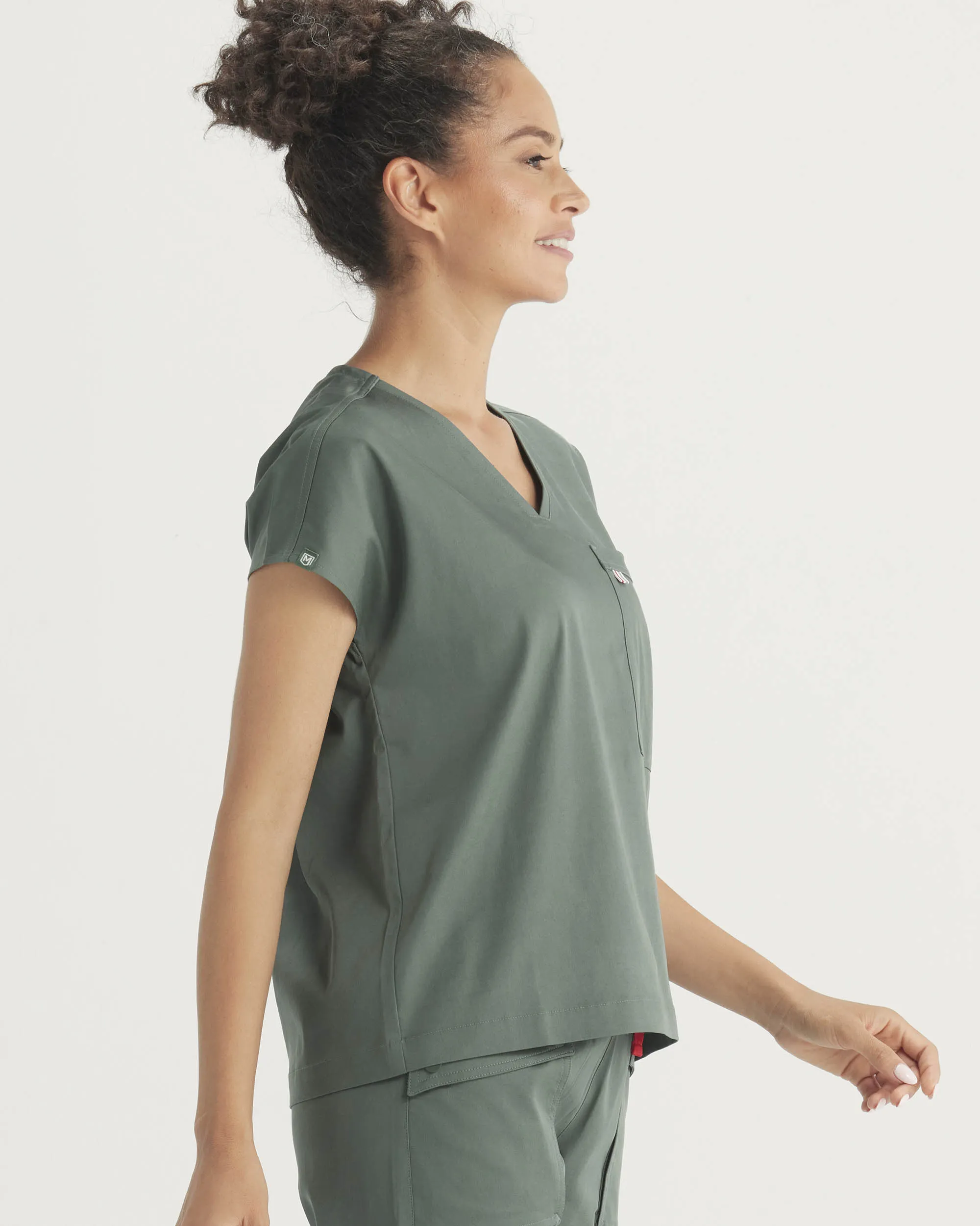TENCEL™ Bell ‎ Relaxed Scrub Top