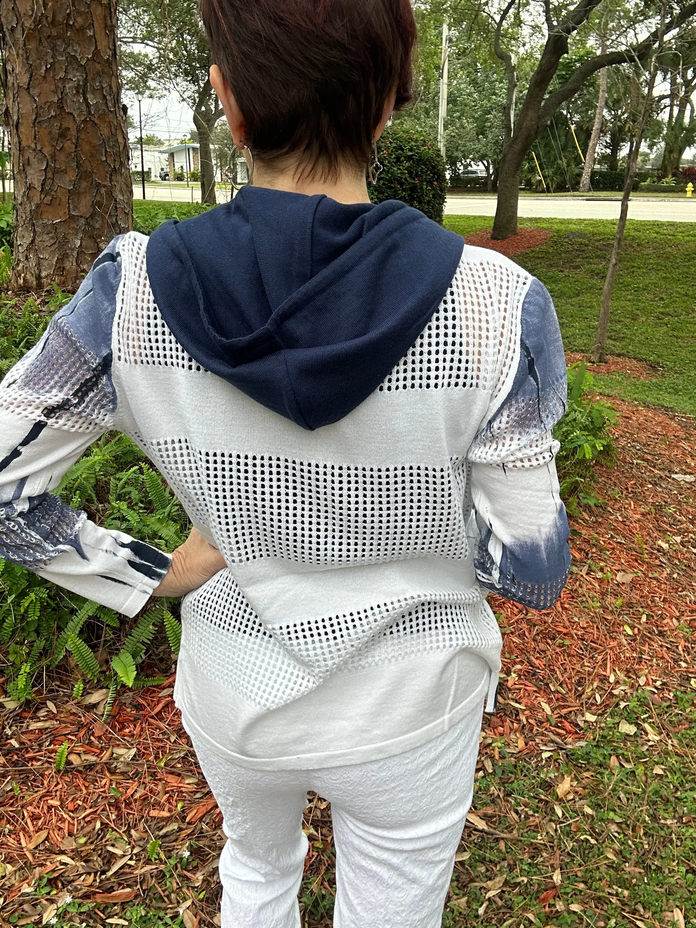 Textured Zip Up Hoodie