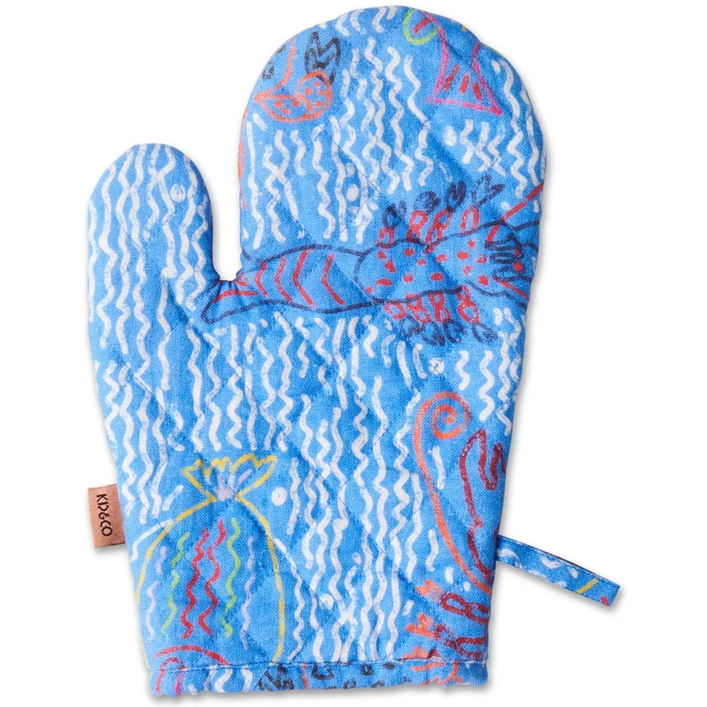 The Deep Blue Oven Mitt One Size