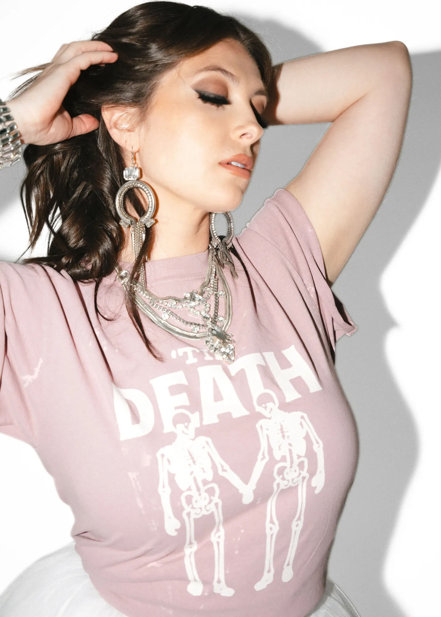 'TIL DEATH BLEACHED OUT SIDE SLIT TEE