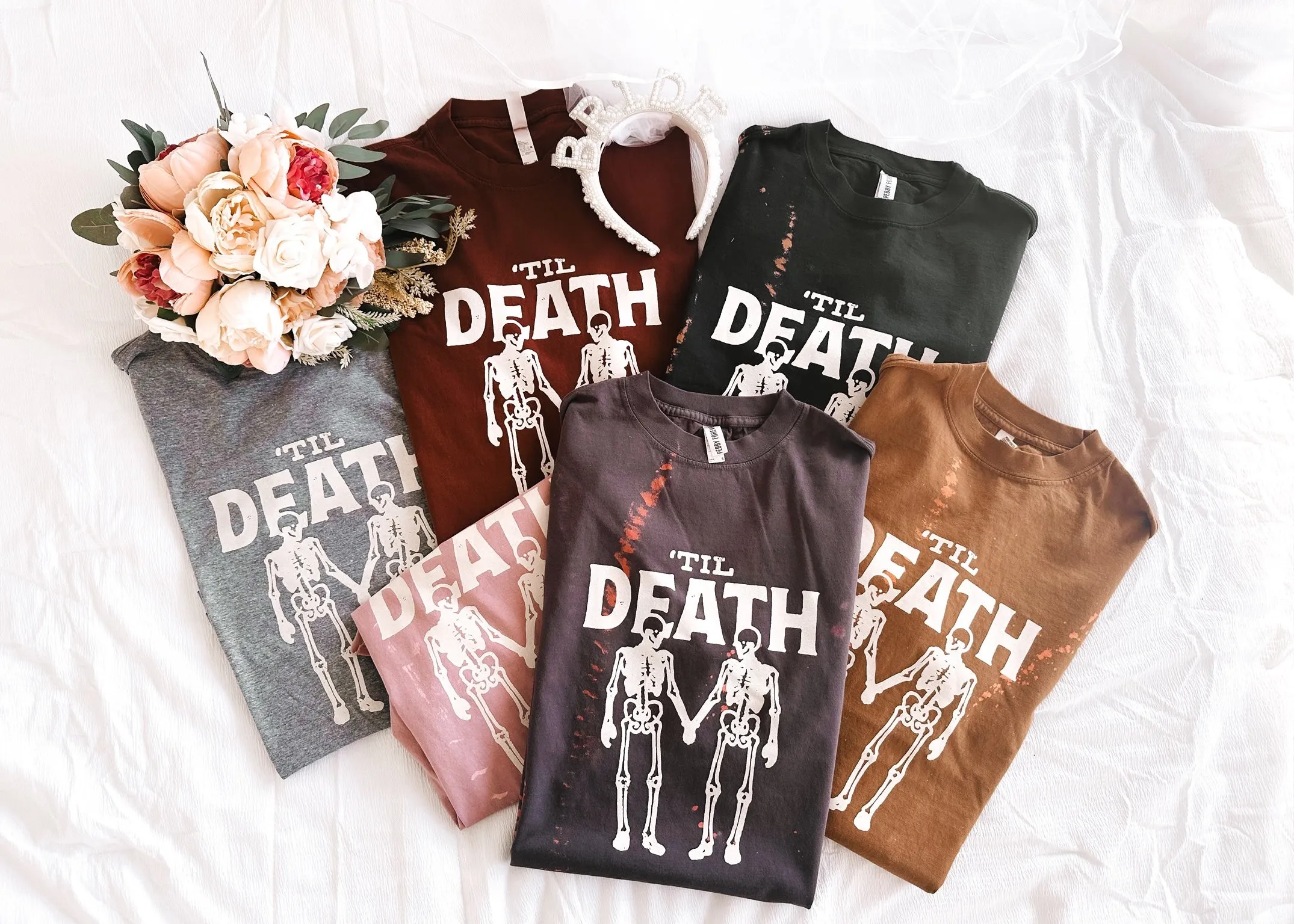 'TIL DEATH BLEACHED OUT SIDE SLIT TEE