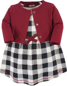Touched by Nature Baby Girl Organic Cotton Dress and Cardigan