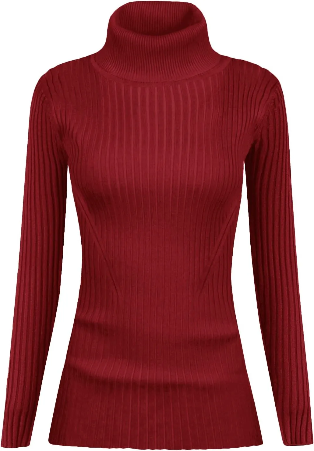 v28 Turtleneck Ribbed Sweaters for Women Cute Sexy Knitted Warm Fitted Sweater
