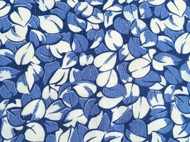 Vintage Fabric - Rayon - Leaves - Beau Monde - Fabric Remnant - RAY311