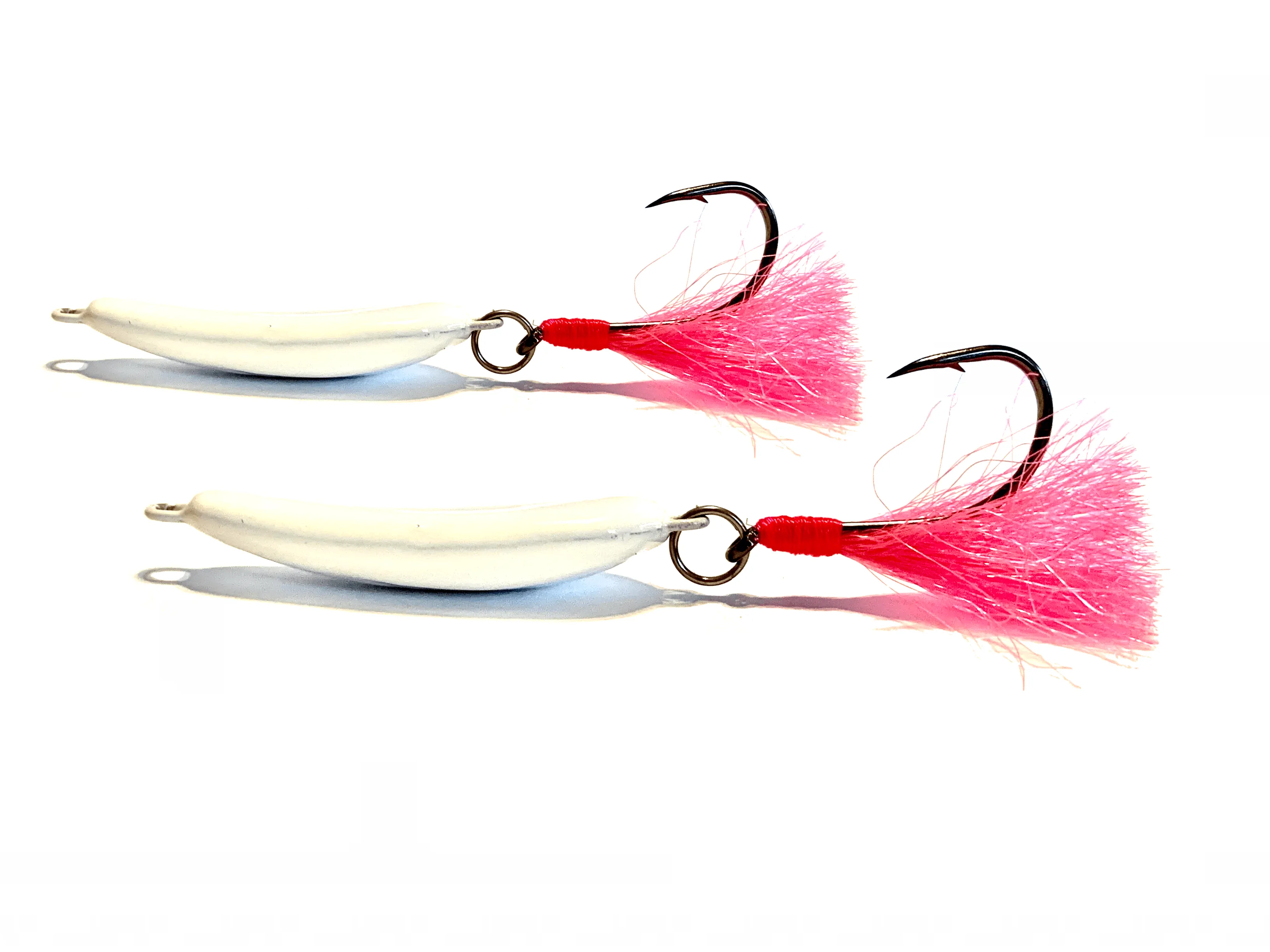 White/Pink Pompano Jigger Fleas