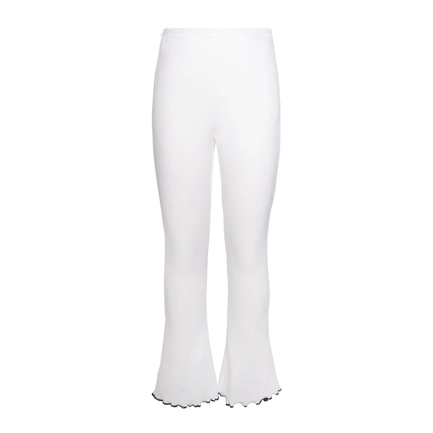 Witte flare legging