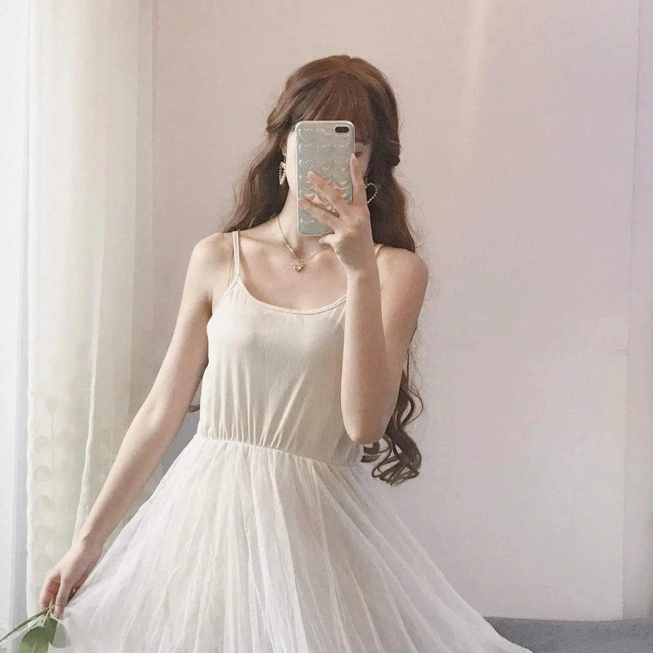 Women's Ballet Mesh Slip Dresses