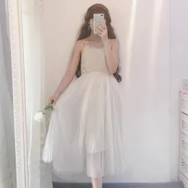 Women's Ballet Mesh Slip Dresses