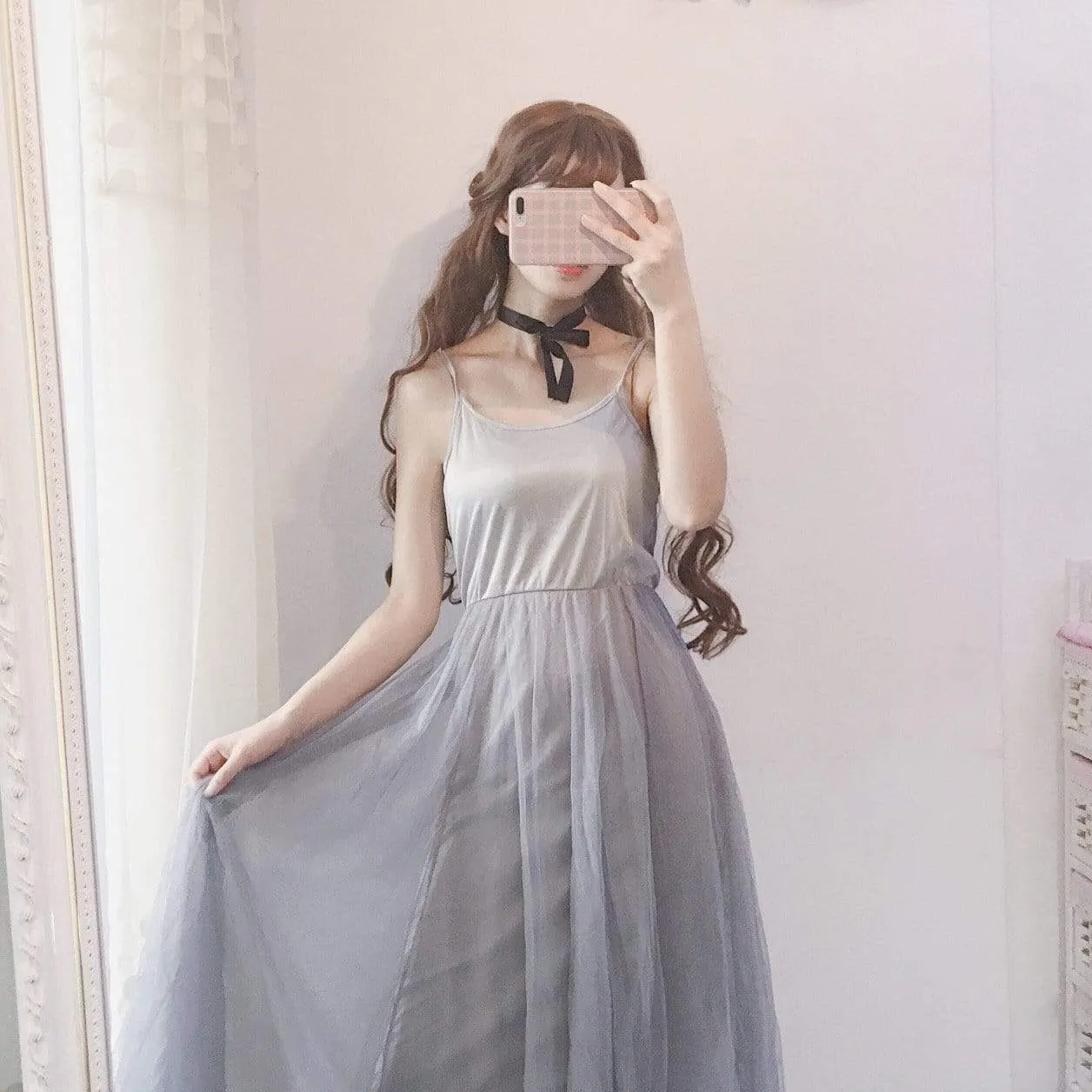 Women's Ballet Mesh Slip Dresses