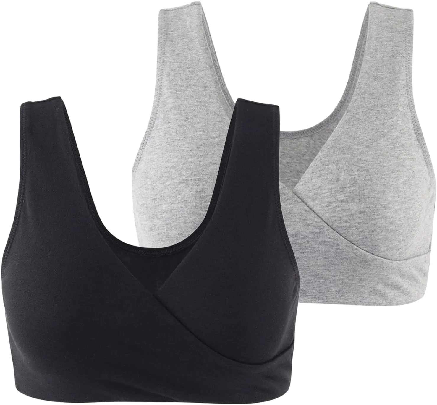Women's Cotton Wireless Sleep Bra for Nursing and Maternity