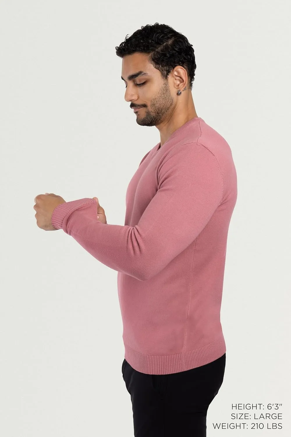 X RAY Mens V Neck Sweater, Basic Slim Fit Pullover, V-Neck Dress Sweater for Men Fall Winter (Available in Big & Tall)