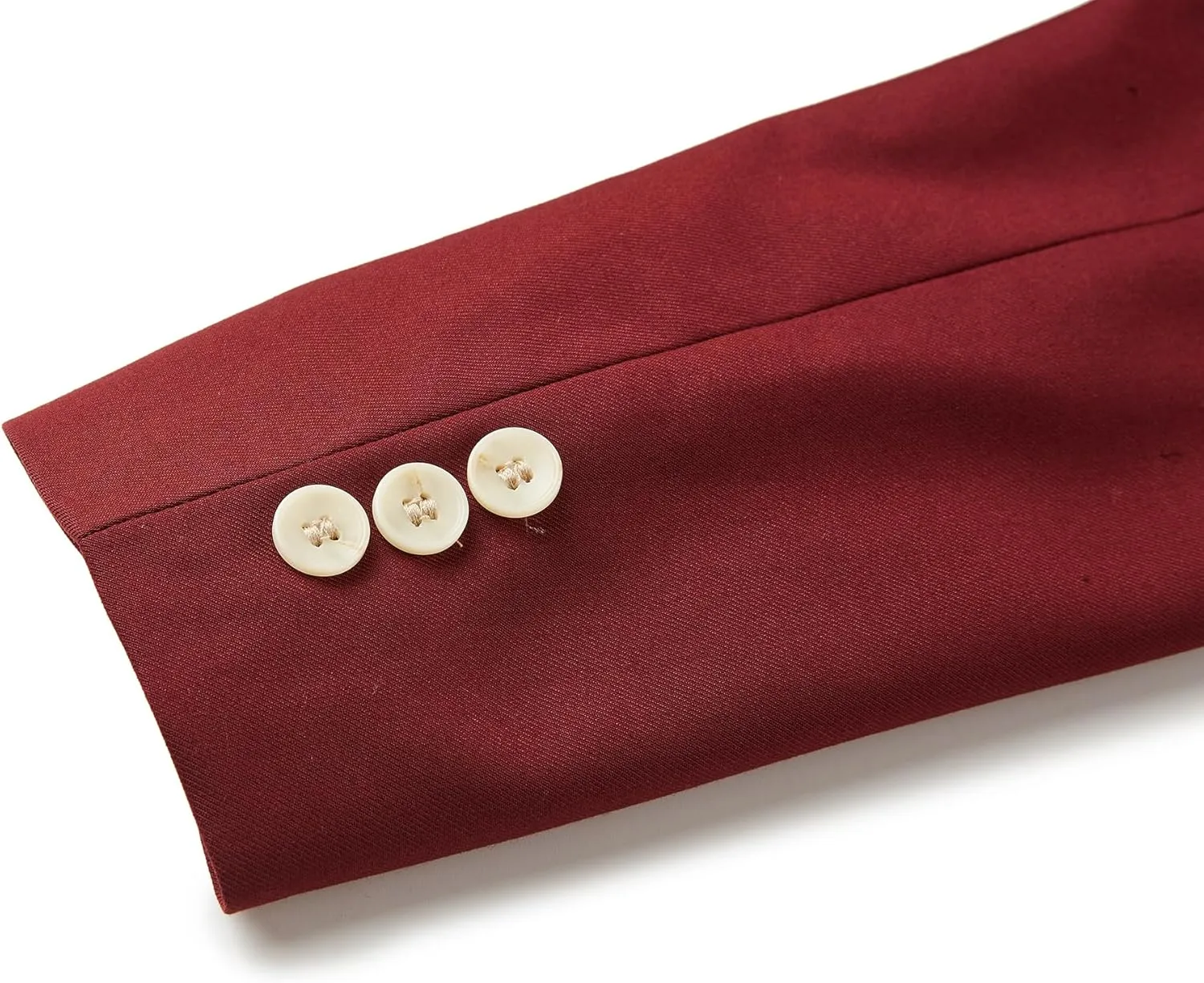 Youths' Preppy School Uniform Blazer, Burgundy with Gold Trim, 2-Button
